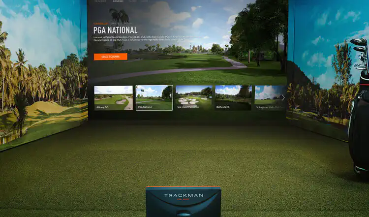 virtual golf on track man simulator in salt lake city